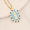 Wholesale Jewelry Copper Multicolor Lady Pendant With Micro Inlaid Zircon And Dripping Oil Design