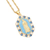 Wholesale Jewelry Copper Multicolor Lady Pendant With Micro Inlaid Zircon And Dripping Oil Design