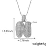 Wholesale Jewelry Copper Necklace With Electroplated Inlaid Zircon And Letter Pattern