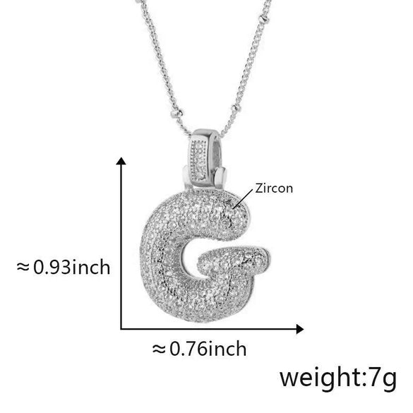 Wholesale Jewelry Copper Necklace With Electroplated Inlaid Zircon And Letter Pattern