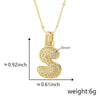 Wholesale Jewelry Copper Necklace With Electroplated Inlaid Zircon And Letter Pattern