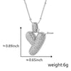 Wholesale Jewelry Copper Necklace With Electroplated Inlaid Zircon And Letter Pattern
