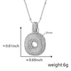 Wholesale Jewelry Copper Necklace With Electroplated Inlaid Zircon And Letter Pattern