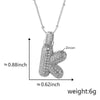 Wholesale Jewelry Copper Necklace With Electroplated Inlaid Zircon And Letter Pattern