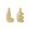 Wholesale Jewelry Copper Necklace With Electroplated Inlaid Zircon And Letter Pattern