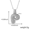 Wholesale Jewelry Copper Necklace With Electroplated Inlaid Zircon And Letter Pattern