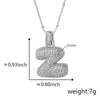 Wholesale Jewelry Copper Necklace With Electroplated Inlaid Zircon And Letter Pattern