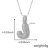 Wholesale Jewelry Copper Necklace With Electroplated Inlaid Zircon And Letter Pattern