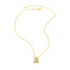 Wholesale Jewelry Copper Necklace With Letters Numbers Text Pattern Electroplated