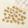 Wholesale Jewelry Copper Necklace With Letters Numbers Text Pattern Electroplated