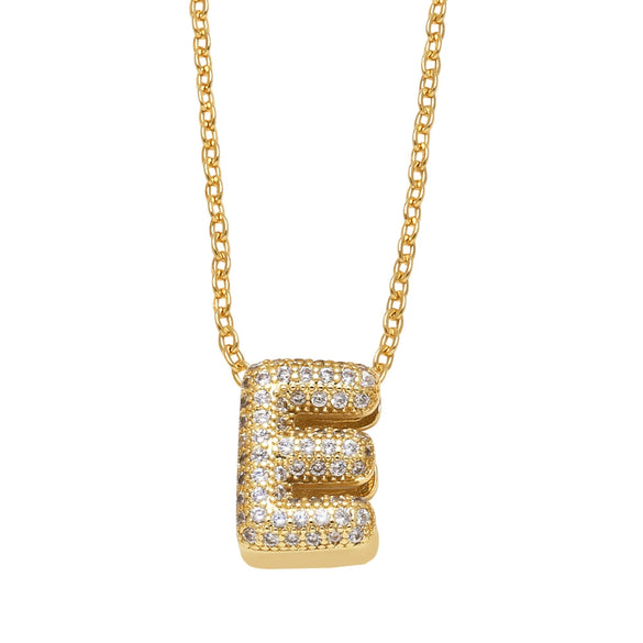 Wholesale Jewelry Copper Necklace With Letters Numbers Text Pattern Electroplated