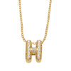 Wholesale Jewelry Copper Necklace With Letters Numbers Text Pattern Electroplated