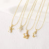Wholesale Jewelry Copper Ocean Style Animal Zodiac Pendant Necklace With Electroplating