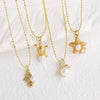 Wholesale Jewelry Copper Ocean Style Animal Zodiac Pendant Necklace With Electroplating