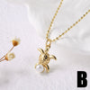 Wholesale Jewelry Copper Ocean Style Animal Zodiac Pendant Necklace With Electroplating