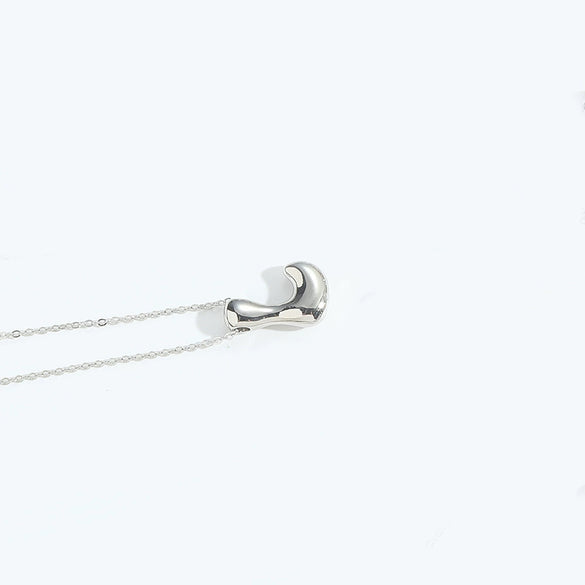 Wholesale Jewelry Copper Oshaped Chain Pendant Necklace With English Letters Pattern And Electroplating Process