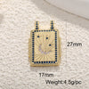 Wholesale Jewelry Copper Pendant With Rainbow Love Jade Cosmic Star And Heart Shape Zirconia Design