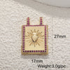 Wholesale Jewelry Copper Pendant With Rainbow Love Jade Cosmic Star And Heart Shape Zirconia Design