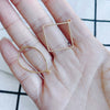 Wholesale Jewelry Copper Pendant With Simple Geometric Shapes Round Square Real Gold Plating Accessories