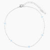 Wholesale Jewelry Copper Plants And Flowers Style Electroplated Anklet Necklace Earrings Women's Set