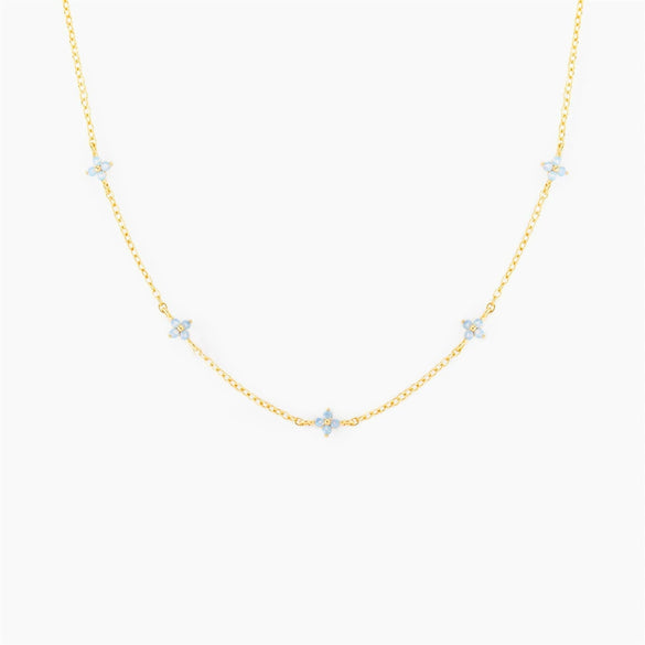 Wholesale Jewelry Copper Plants And Flowers Style Electroplated Anklet Necklace Earrings Women's Set