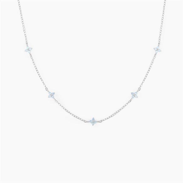 Wholesale Jewelry Copper Plants And Flowers Style Electroplated Anklet Necklace Earrings Women's Set