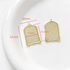 Wholesale Jewelry Copper Plated Circle Pattern Baroque Pearl Necklace Pendant Accessories