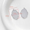 Wholesale Jewelry Copper Plated Circle Pattern Baroque Pearl Necklace Pendant Accessories