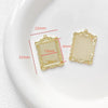 Wholesale Jewelry Copper Plated Circle Pattern Baroque Pearl Necklace Pendant Accessories