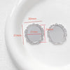 Wholesale Jewelry Copper Plated Circle Pattern Baroque Pearl Necklace Pendant Accessories