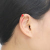 Wholesale Jewelry Copper Plated 18K Gold Fruit Geometric Ear Clip Earrings For Women