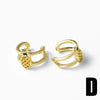 Wholesale Jewelry Copper Plated 18K Gold Fruit Geometric Ear Clip Earrings For Women