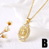 Wholesale Jewelry Copper Plated 18K Gold Geometric Key Pendant Necklace For Women