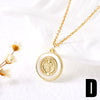 Wholesale Jewelry Copper Plated 18K Gold Geometric Key Pendant Necklace For Women