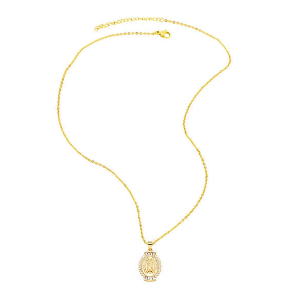 Wholesale Jewelry Copper Plated 18K Gold Geometric Key Pendant Necklace For Women