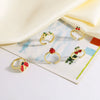 Wholesale Jewelry Copper Plated Real Gold Fruit Style Open Ring