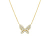 Wholesale Jewelry Copper Plated Real Gold Zircon Necklace With Geometric Star Butterfly Patterns And Ochain