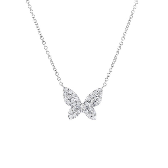 Wholesale Jewelry Copper Plated Real Gold Zircon Necklace With Geometric Star Butterfly Patterns And Ochain
