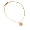Wholesale Jewelry Copper Real Gold Electroplated Zircon Flower Geometric Pendant Necklace Light Luxury Elegant Clavicle Chain
