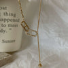 Wholesale Jewelry Copper Real Gold Electroplated Zircon Pig Nose Clavicle Chain With Letters Numbers Text For Women