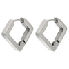 Wholesale Jewelry Copper Stainless Steel Geometric Love Hexagonal Triangle Electroplated Women's Earrings