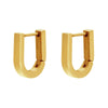 Wholesale Jewelry Copper Stainless Steel Geometric Love Hexagonal Triangle Electroplated Women's Earrings