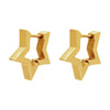 Wholesale Jewelry Copper Stainless Steel Geometric Love Hexagonal Triangle Electroplated Women's Earrings