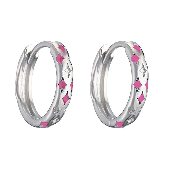 Wholesale Jewelry Copper Star Geometric Micro Inlaid Zircon Earrings For Women