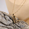 Wholesale Jewelry Copper Western Cowboy Boots Geometric French Retro Water Wave Chain Necklace