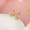 Wholesale Jewelry Copper Zinc Alloy Gold Plated Geometric Pattern Earring For Women Simple Style