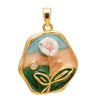 Wholesale Jewelry Copper Zircon Flower Oil Drop Pendant Necklace Light Luxury Style