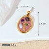 Wholesale Jewelry Copper Zircon Flower Oil Drop Pendant Necklace Light Luxury Style