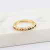 Wholesale Jewelry Copper Zircon Inlaid Flower Ring For Women