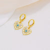 Wholesale Jewelry Copper Zircon Inlay Devil's Eye Pendant Necklace And Earrings